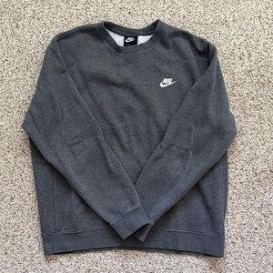 Nike Men's Charcoal Crewneck Sweater